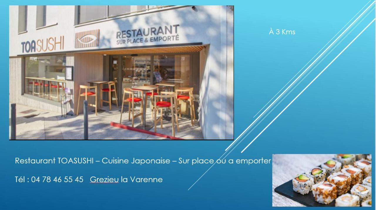 Bel Appartement T2 40 M² Vaugneray Exterior foto