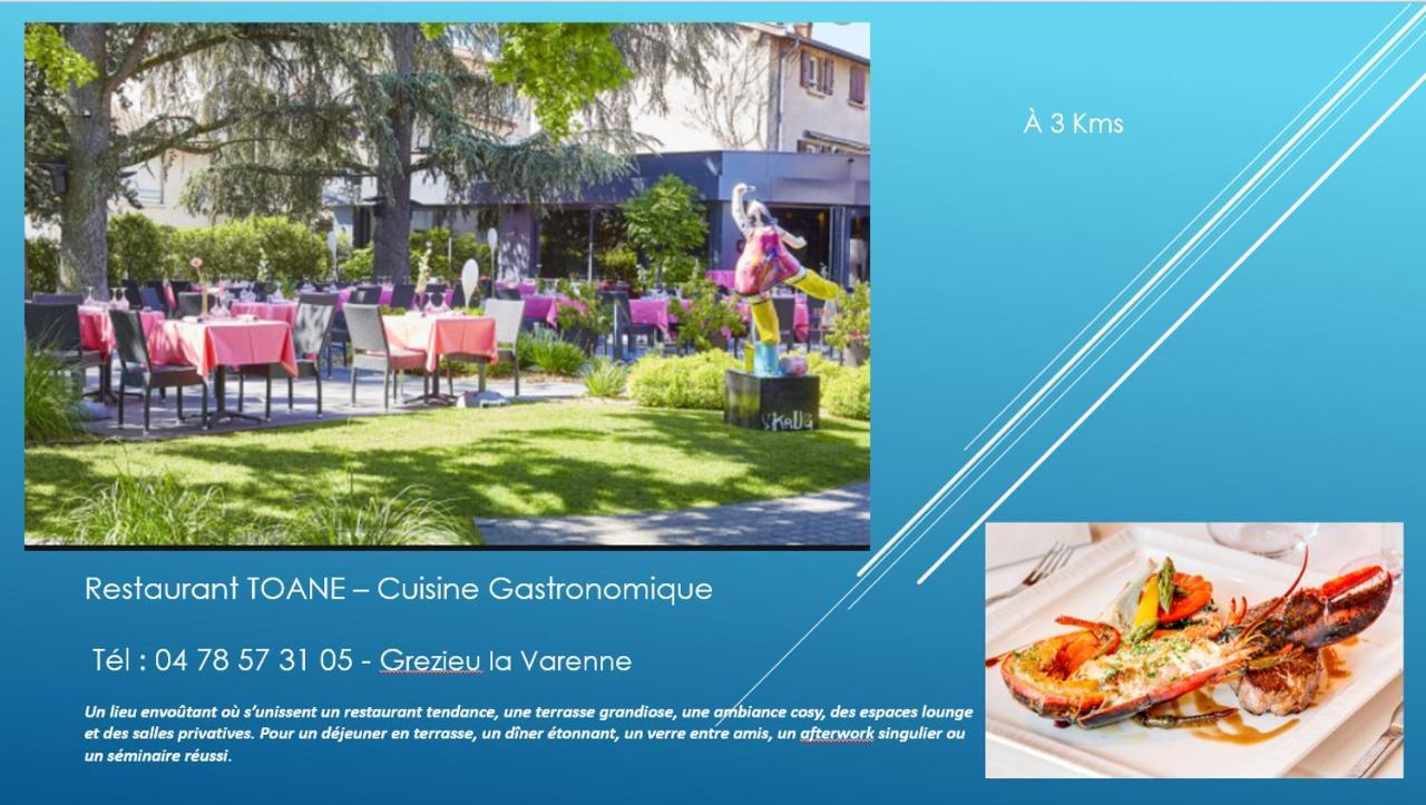 Bel Appartement T2 40 M² Vaugneray Exterior foto